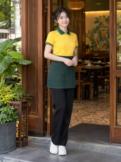 Áo Polo Nhà Hàng Vàng Xanh Lá Công Nghệ