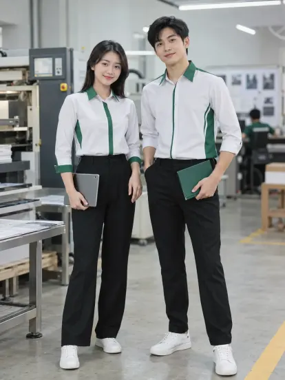 Sơ Mi Đồng Phục Xanh Lá Trắng Truyền Thông Hacool