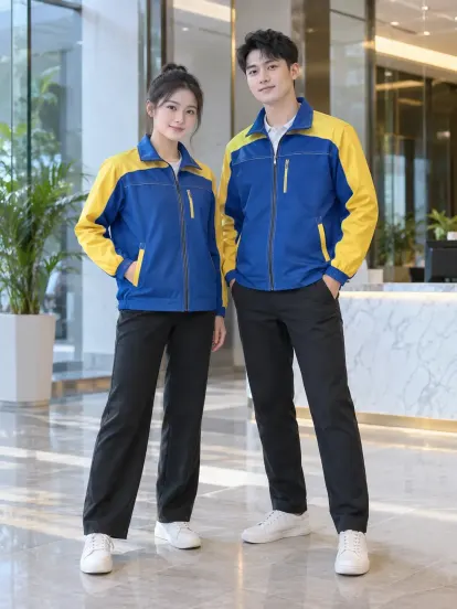 Áo Khoác Công Ty Xanh Biển Vàng Công Nghệ Hapimax