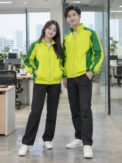Áo Khoác Công Ty Vàng Chanh Xanh Lá Logistics Hapimax
